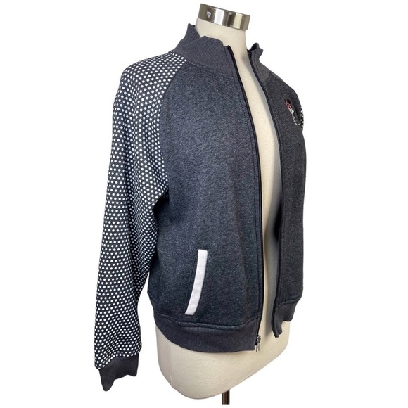 DISNEY PARKS Minnie Embroidered Zip Up size L - Picture 3 of 8